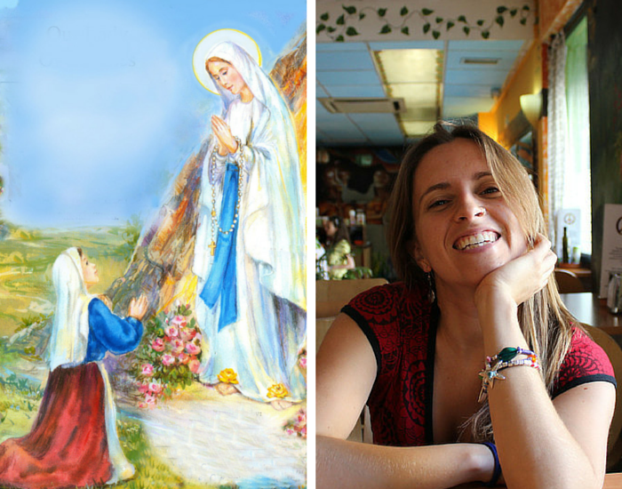Marina y Virgen de Lourdes