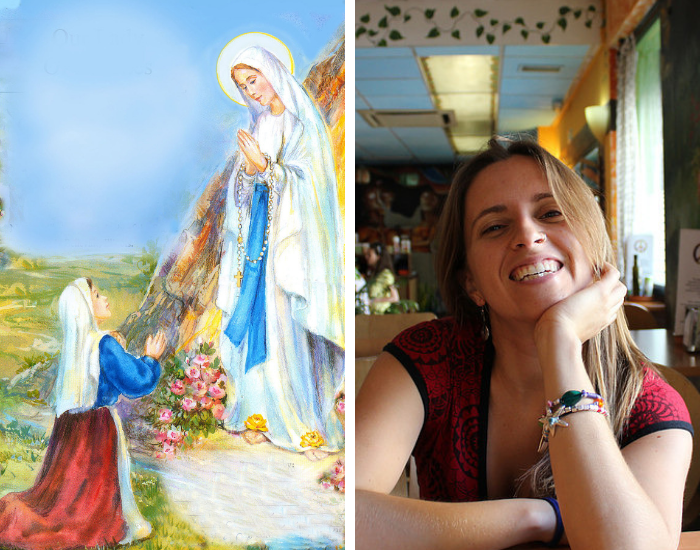 Yo y la Virgen de Lourdes