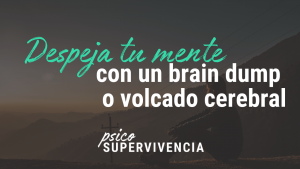 Despeja tu mente con un Brain Dump o Volcado Cerebral